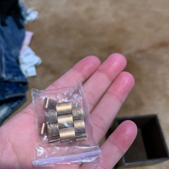 Michael Kors Baguette-Bezel Watch Rose Gold MK5412 - Picture 3 of 5